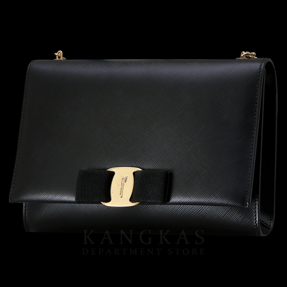 FERRAGAMO(USED)페레가모 바라리본 체인 숄더백